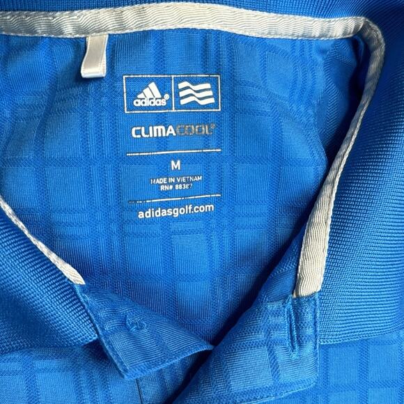 ADIDAS CLIMACOOL Blue ‘TPC SUMMERLIN’ Golf Polo Short Sleeve Shirt Men’s - Picture 2 of 8